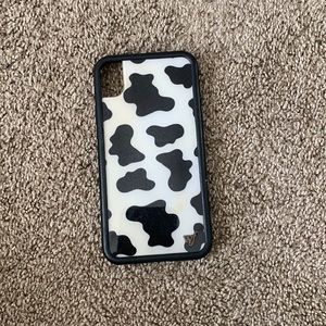 Wildflower XR cow print phone case